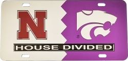 View Buying Options For The Nebraska + Kansas State House Divided Split License Plate Tag