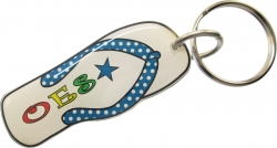 View Buying Options For The Eastern Star Mirror Flip Flop Sandal Keychain