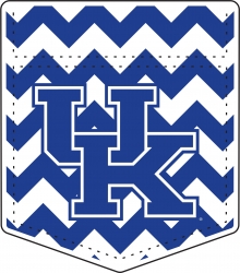 View Buying Options For The University of Kentucky Chevron Stripe Pocket UK Logo Decal Sticker