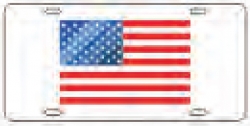 View Buying Options For The United States Laser Cut Inlaid Flag Mirror Car Tag