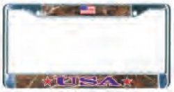 View Buying Options For The United States Flag Domed USA Metal License Plate Frame