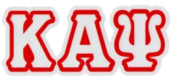 View Buying Options For The Kappa Alpha Psi Reflective Decal Letters Sticker