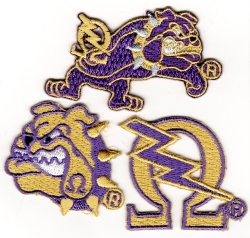 View Buying Options For The Omega Psi Phi 3-Pack B Embroidered Stick-On Applique Patches