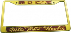 View Buying Options For The Iota Phi Theta Domed Script License Plate Frame