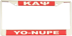 View Buying Options For The Kappa Alpha Psi Yo-Nupe Domed Call Tag License Plate Frame