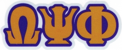 View Buying Options For The Omega Psi Phi Reflective Decal Letters Sticker