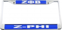 View Buying Options For The Zeta Phi Beta Z-Phi Domed Call Tag License Plate Frame