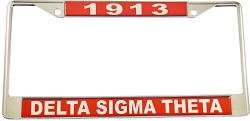View Buying Options For The Delta Sigma Theta Domed Founder License Plate Frame