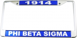 View Buying Options For The Phi Beta Sigma Domed Founder License Plate Frame