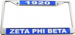 View Buying Options For The Zeta Phi Beta Domed Founder License Plate Frame