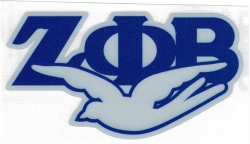View Buying Options For The Zeta Phi Beta Reflective Decal Symbol Sticker