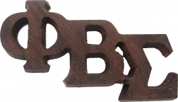 View Buying Options For The Phi Beta Sigma Large Wood Letter Pin