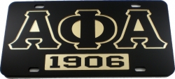 View Buying Options For The Alpha Phi Alpha 1906 Mirror Insert Car Tag License Plate