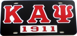 View Buying Options For The Kappa Alpha Psi 1911 Mirror Insert Car Tag License Plate