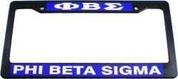 View Buying Options For The Phi Beta Sigma Text Decal Plastic License Plate Frame