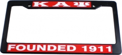 View Buying Options For The Kappa Alpha Psi Founded 1911 Text Decal Plastic License Plate Frame