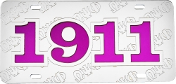 View Buying Options For The Omega Psi Phi 1911 Ghost Back Letters Car Tag License Plate