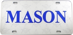 View Buying Options For The Mason Ghost Back Symbols Car Tag License Plate
