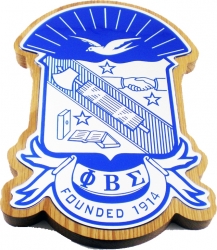 View Buying Options For The Phi Beta Sigma Domed Crest Wood Plaque