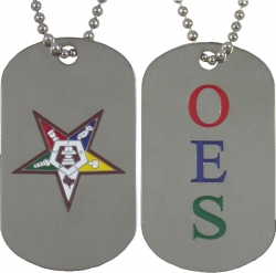 View Buying Options For The Eastern Star Double Sided Dog Tag