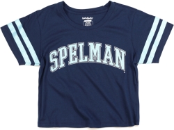View Buying Options For The Big Boy Spelman College S4 Foil Cropped Womens Tee