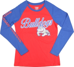 View Buying Options For The Big Boy Tougaloo Bulldogs S4 Womens Long Sleeve Tee