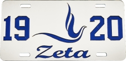View Buying Options For The Zeta Phi Beta 1920 Dove Mirror License Plate