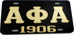 View Buying Options For The Alpha Phi Alpha 1906 Mirror License Plate