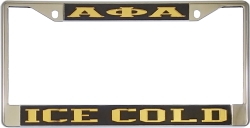 View Buying Options For The Alpha Phi Alpha Ice Cold License Plate Frame