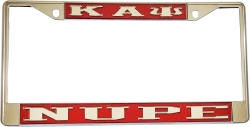 View Buying Options For The Kappa Alpha Psi Nupe License Plate Frame