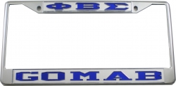 View Buying Options For The Phi Beta Sigma GOMAB License Plate Frame