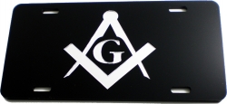 View Buying Options For The Mason Symbol Mirror License Plate