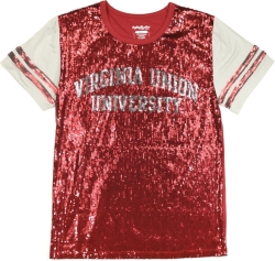 View Buying Options For The Big Boy Virginia Union Panthers S6 Womens Sequins Tee