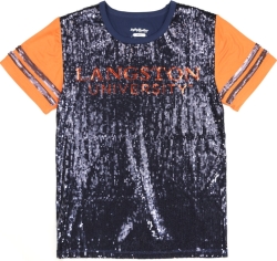 View Buying Options For The Big Boy Langston Lions S6 Womens Sequins Tee