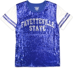 View Buying Options For The Big Boy Fayetteville State Broncos S6 Womens Sequins Tee