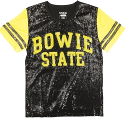 View Buying Options For The Big Boy Bowie State Bulldogs S6 Womens Sequins Tee