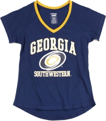 View Buying Options For The Big Boy Georgia Southwestern State Hurricanes S3 Womens V-Neck Tee