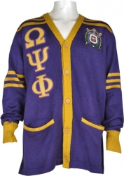 View Buying Options For The Buffalo Dallas Omega Psi Phi Cardigan Sweater