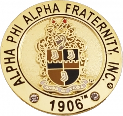 View Buying Options For The Alpha Phi Alpha Fraternity Inc. Rhinestone Lapel Pin