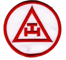 View Buying Options For The Mason Royal Arch Triple Tau Symbol Iron-On Patch
