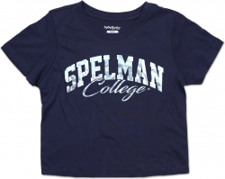 View Buying Options For The Big Boy Spelman College Foil Cropped Ladies Tee