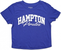 View Buying Options For The Big Boy Hampton Pirates Foil Cropped Ladies Tee