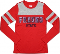 View Buying Options For The Big Boy Fresno State Bulldogs Ladies Long Sleeve Tee