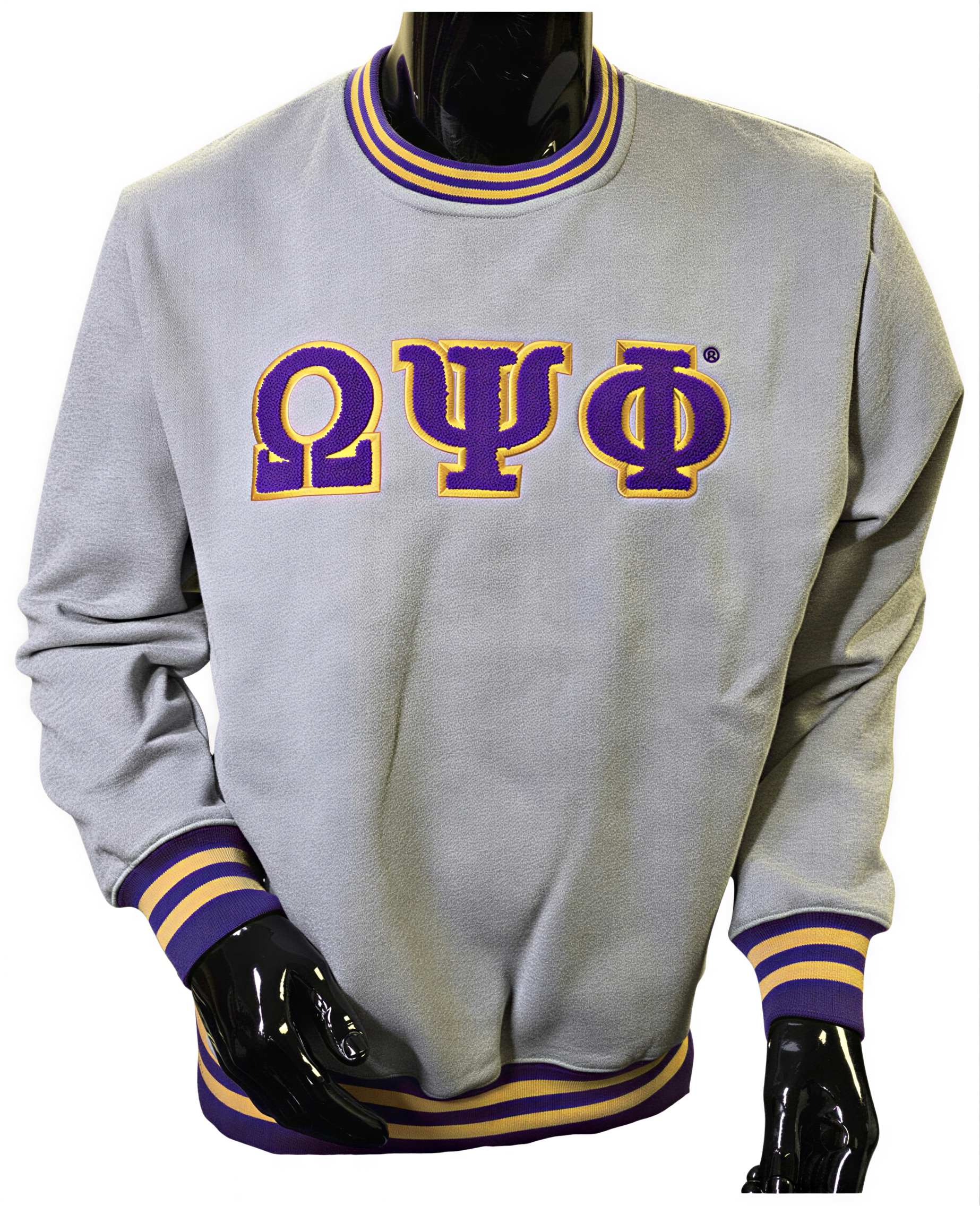 Buffalo Dallas Omega Psi Phi Chenille Crewneck Sweatshirt