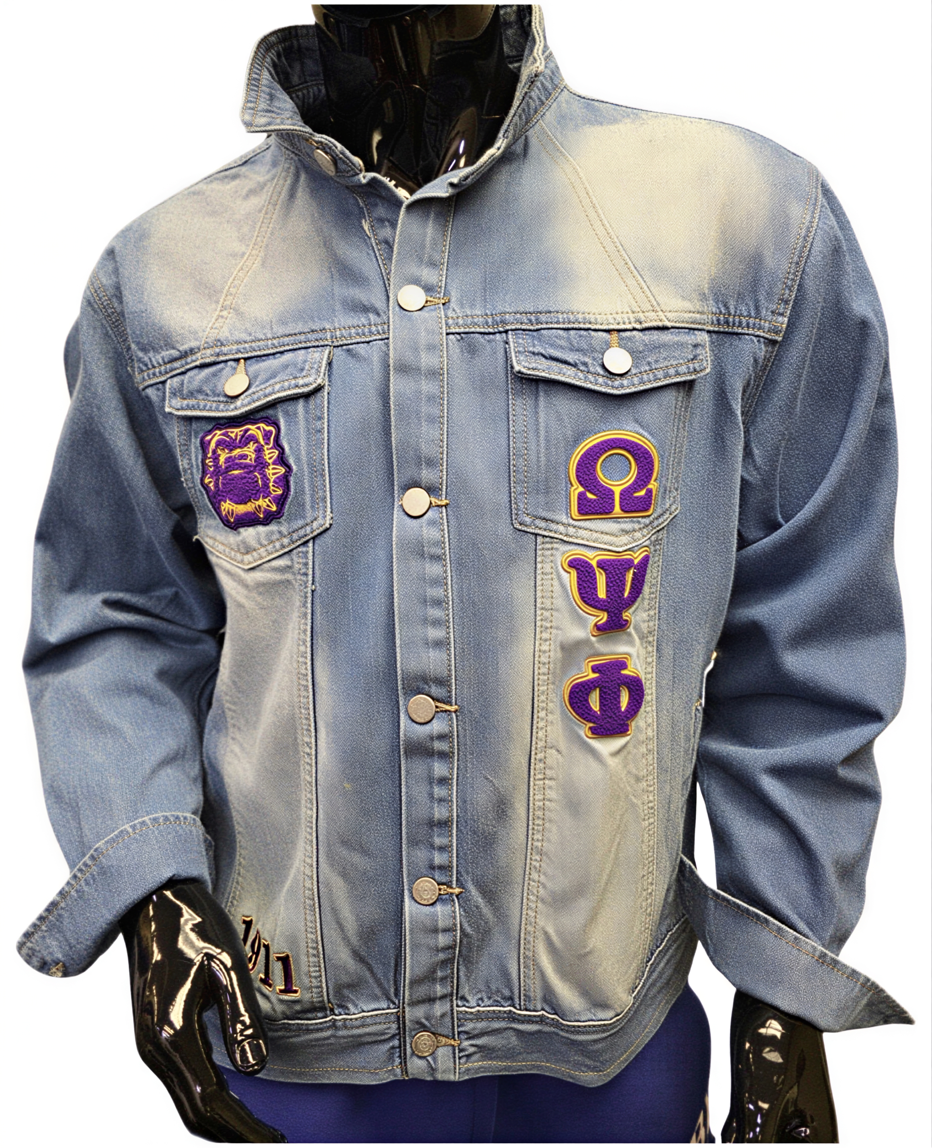 Buffalo Dallas Omega Psi Phi Denim Jacket