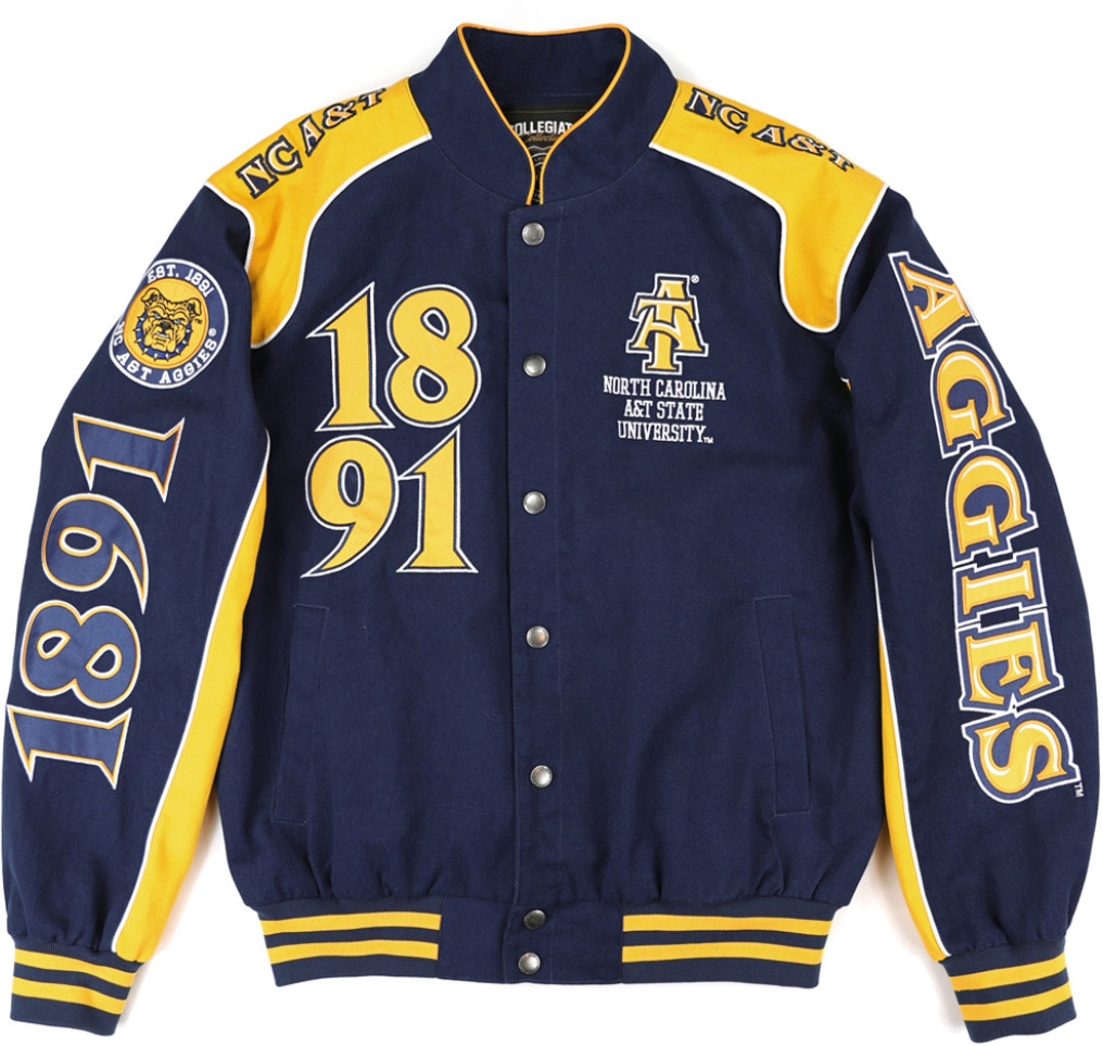 Big Boy North Carolina A&T Aggies S12 State Racing Twill Erwachsene Jacke - Bild 2 von 50