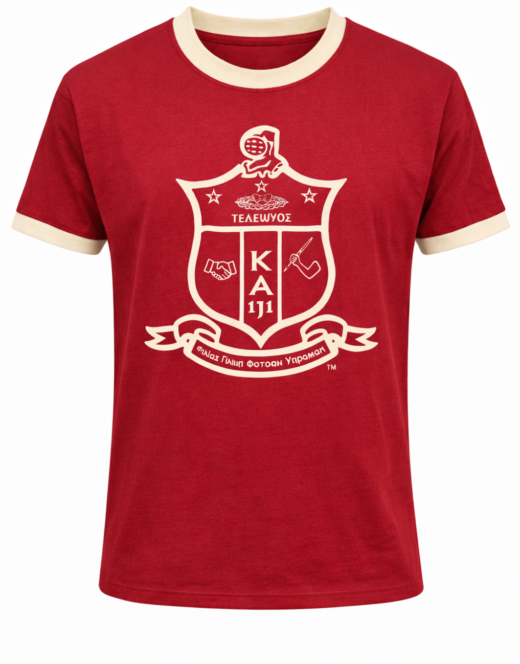 Buffalo Dallas Kappa Alpha Psi Flocked Ringer Tee