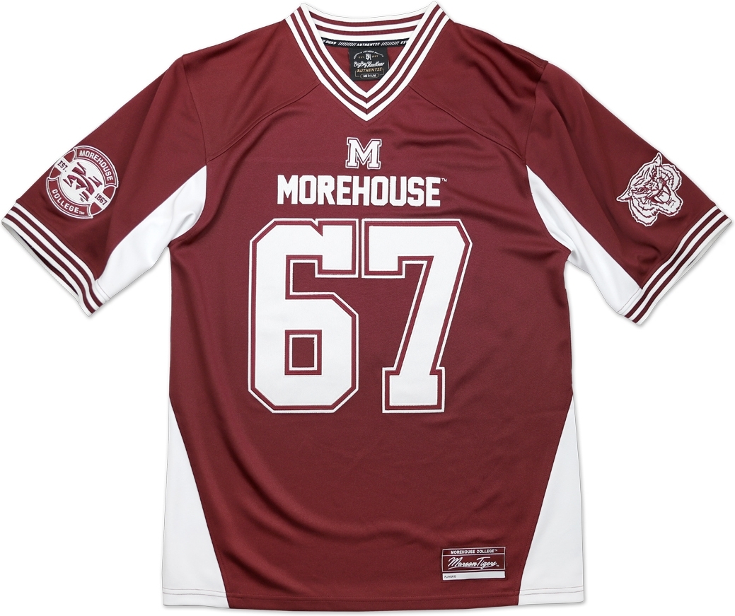 Big Boy Morehouse Maroon Tigers S11 Mens Football Jersey