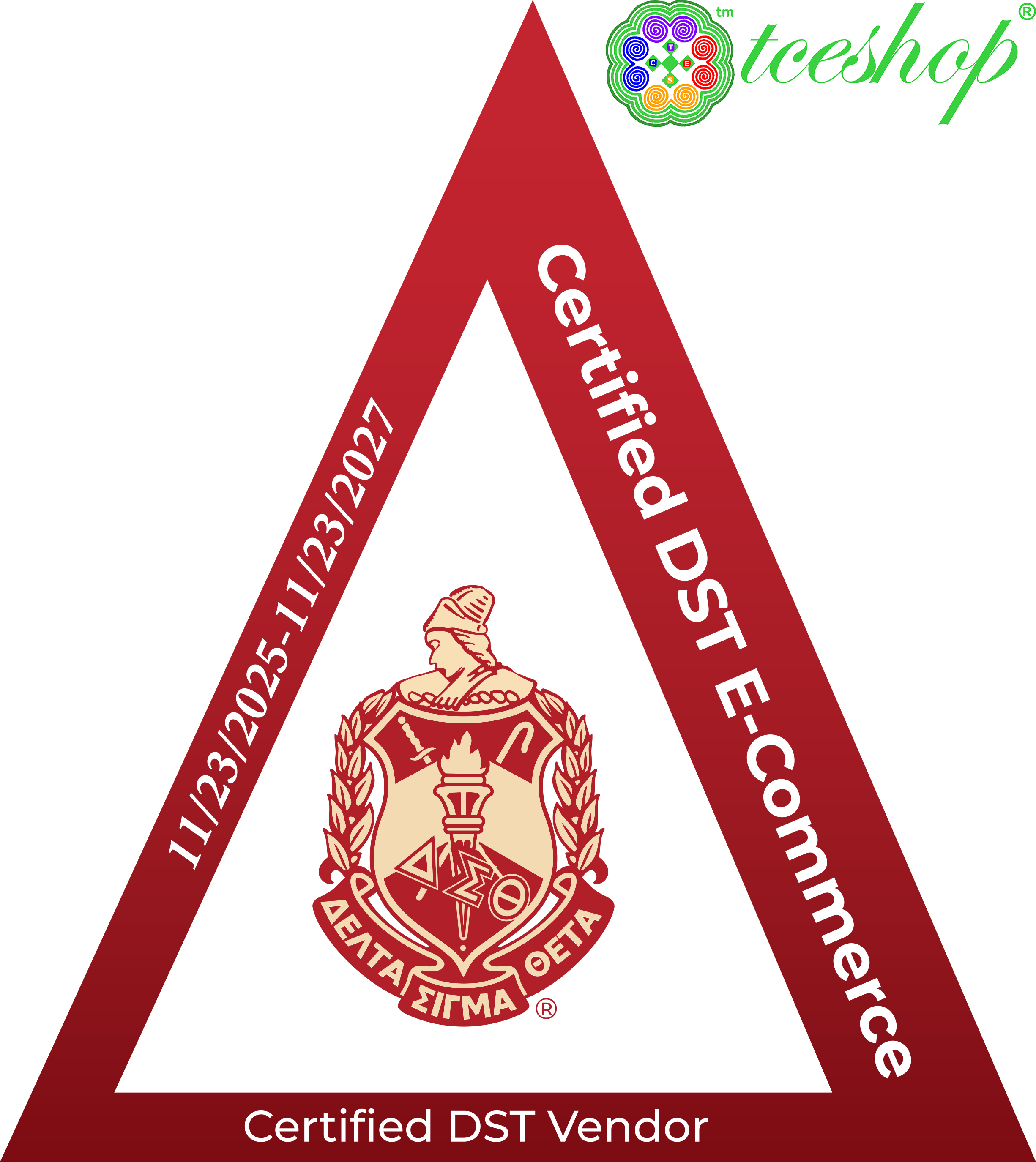 Delta Sigma Theta Lady Pocket Jute Bag