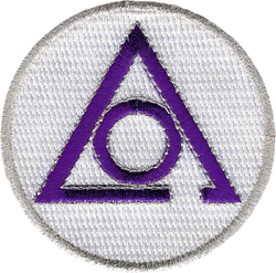 View Buying Options For The Mason Circle of Perfection Symbol Round Iron-On Patch